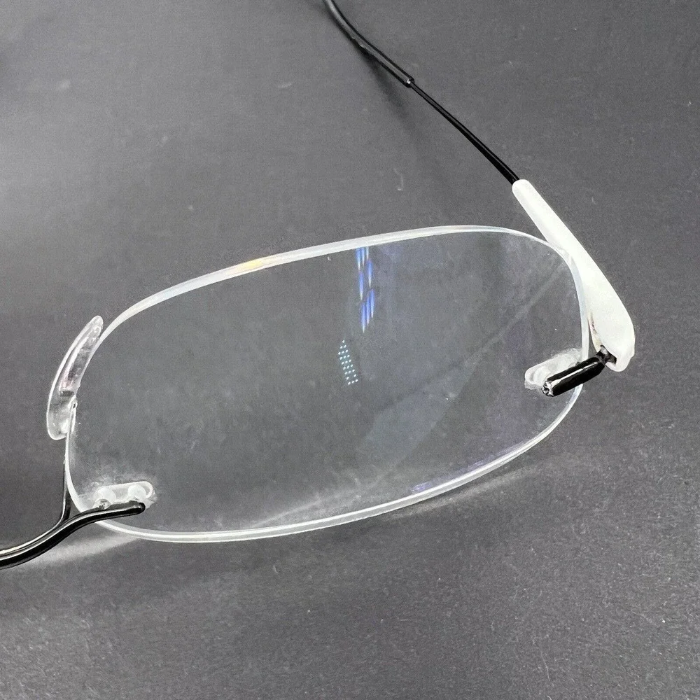 Silhouette Eyeglasses Rimless Frames Titanium White / Black